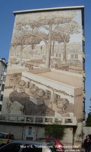 Murs peints musée Tony Garnier, La cité idéale, Habitation, mur n°8