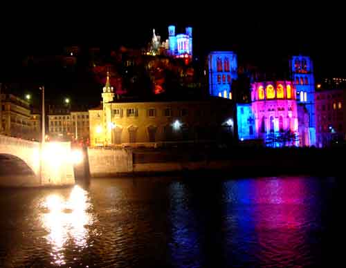 Fête des lumières Lyon 2008 - Colline de Fourvière