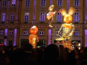 Fête des lumières Lyon 2008 Place des Terreaux