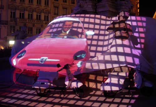 Fête des lumières Lyon 2009 - Place des Jacobins - DR La Dolce Vita Nortikstudio