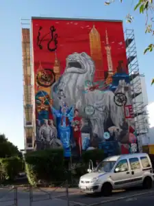 Murs peints du Musée Urbain Tony Garnier, Lyon - Fresque murale