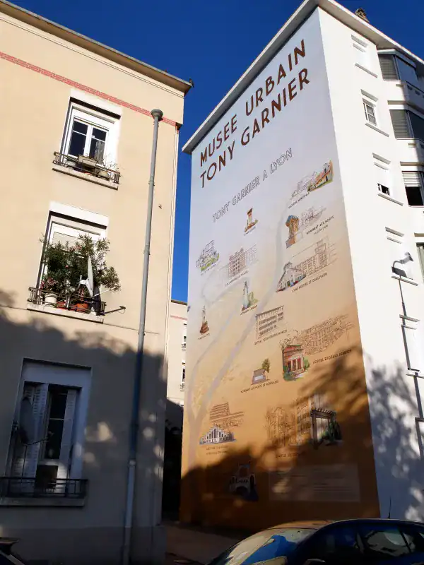 Murs peints du Musée Urbain Tony Garnier, Lyon - Fresque murale