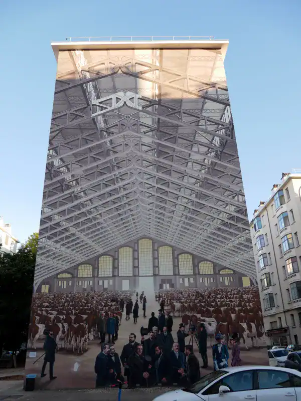 Murs peints du Musée Urbain Tony Garnier, Lyon - Fresque murale