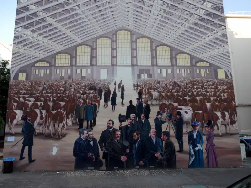 Murs peints du Musée Urbain Tony Garnier, Lyon - Fresque murale