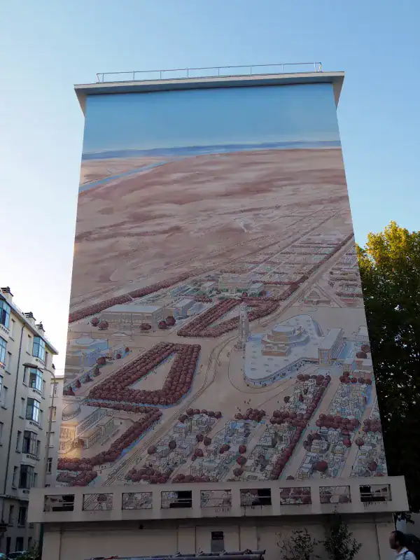 Murs peints du Musée Urbain Tony Garnier, Lyon - Fresque murale