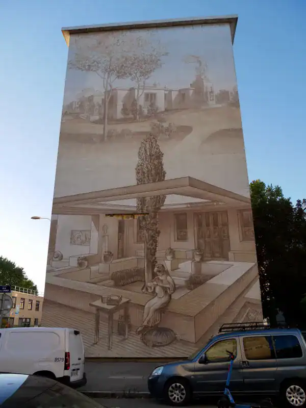 Murs peints du Musée Urbain Tony Garnier, Lyon - Fresque murale