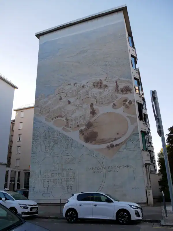 Murs peints du Musée Urbain Tony Garnier, Lyon - Fresque murale