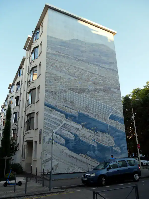 Murs peints du Musée Urbain Tony Garnier, Lyon - Fresque murale