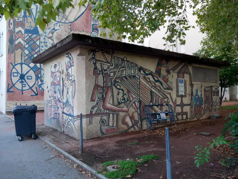 Murs peints du Musée Urbain Tony Garnier, Lyon - Fresque murale