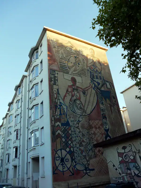 Murs peints du Musée Urbain Tony Garnier, Lyon - Fresque murale