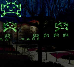 Fête des lumières 2010 - Les échos envahisseurs - Yves Caizergues