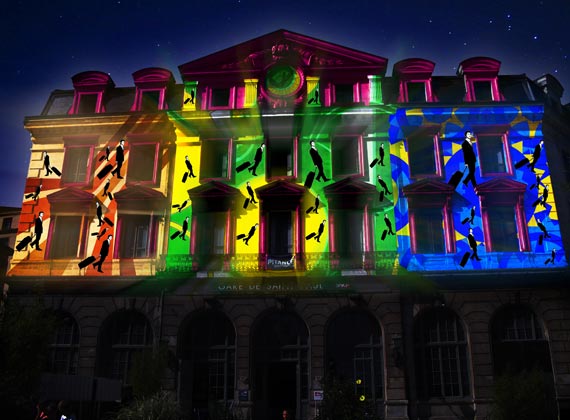 Fête des lumières 2011 – Itinéraire principal Bellecour – Célestins – Terreaux