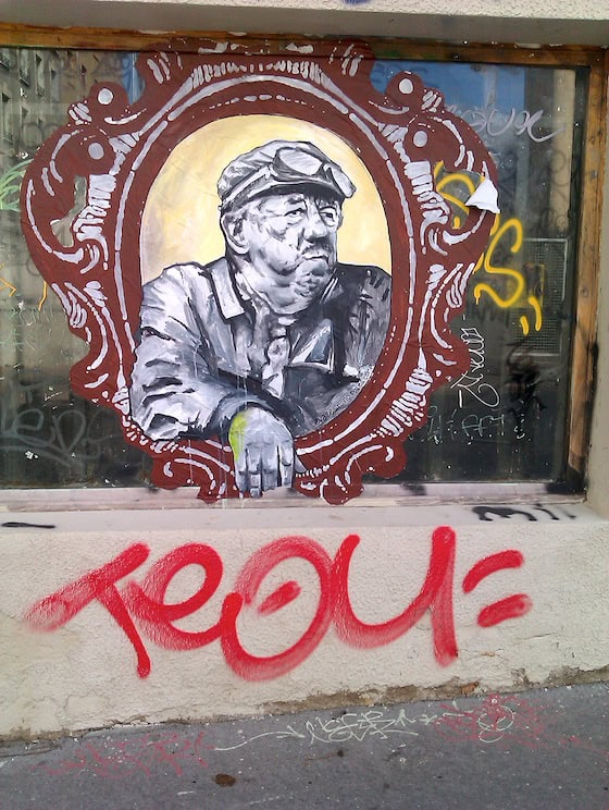 Hommage à Michel Simon, street-art Lyon