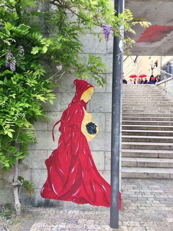 Street art Lyon, esplanade de la grande cote