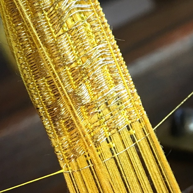 Tissage de la soie sur un métier à tisser, Croix-Rousse, Lyon