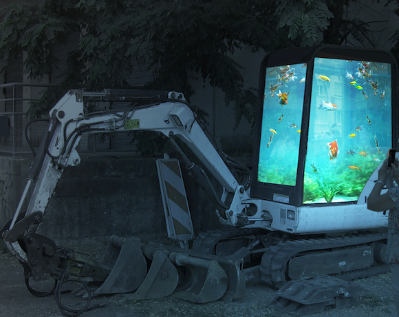 La pelleteuse aquarium — Benedetto Bufalino & Benoît Deseille