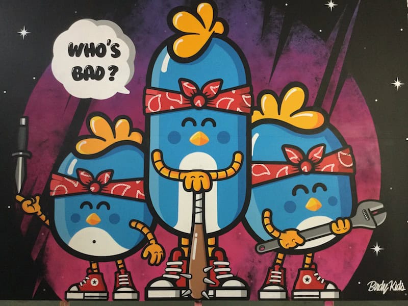 Birdy Kids, street-art Lyon, 2018