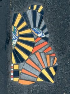 Street-art Lyon, Ememem, flacking trottoir