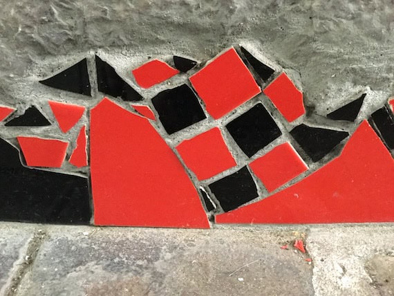 Ememem, street-art de trottoir, Lyon