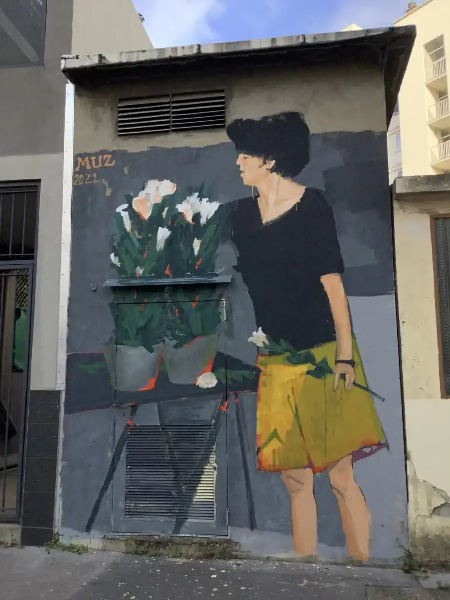 Oeuvre de Muz, Street-art, rue Jaboulay, Lyon 7e