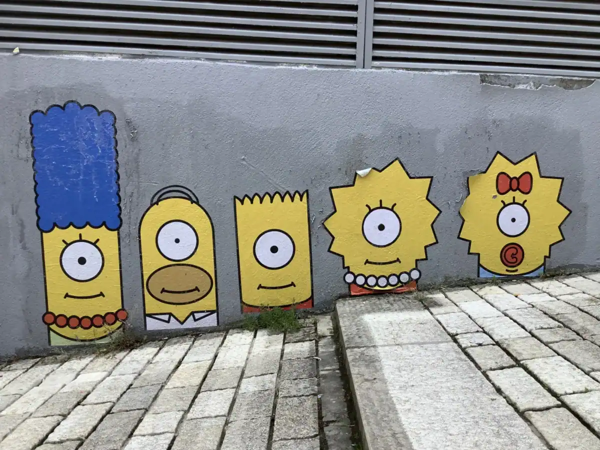 Street art Lyon - Les Simpsons par toto_ld