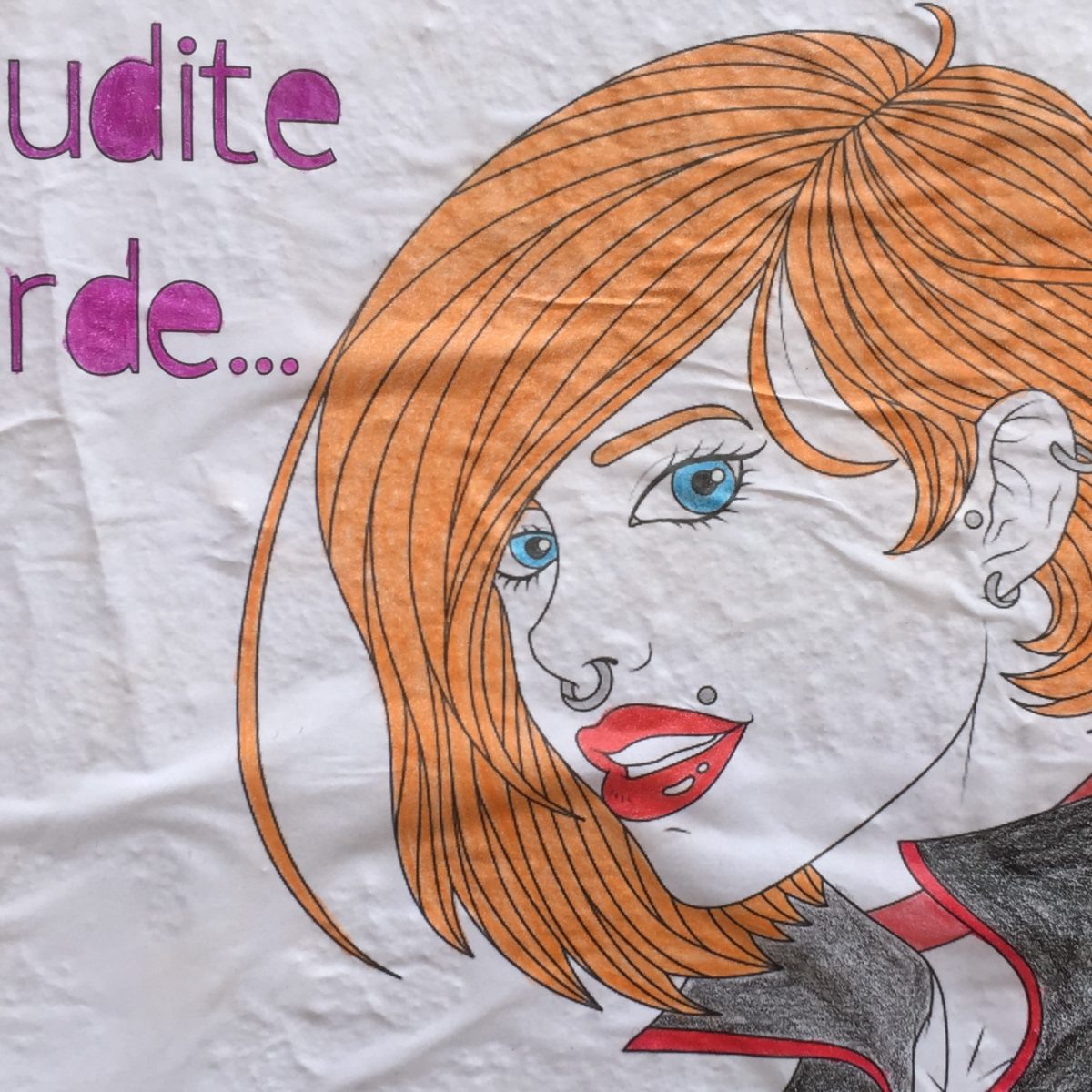 maudite__marde, nouvelle street-artiste à Lyon : injures d&rsquo;amour en couleurs