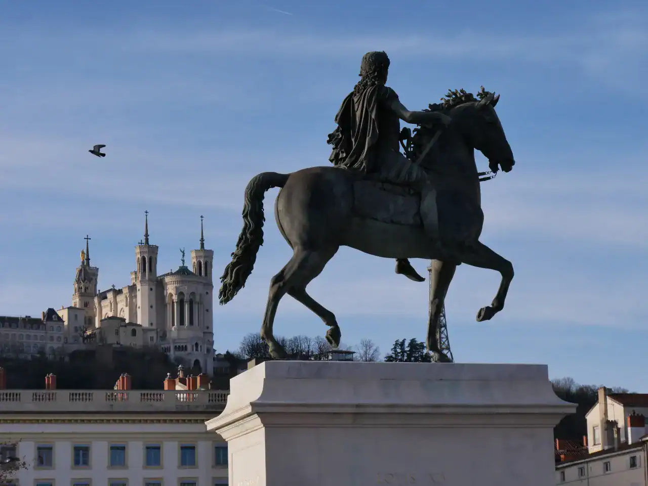 Statue équestre de Louis XIV place Bellecour Lyon