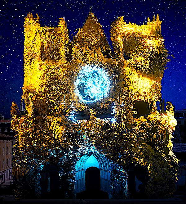 Genesis (c) Théoriz Studio, cathédrale Saint-Jean — Simulation d'artiste