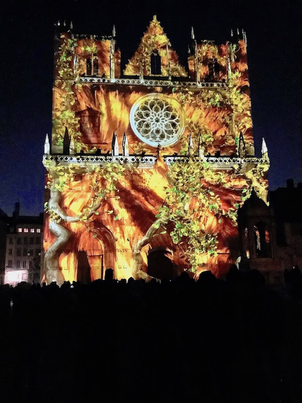 Cathédrale Saint-Jean, fête des lumières Lyon 2019