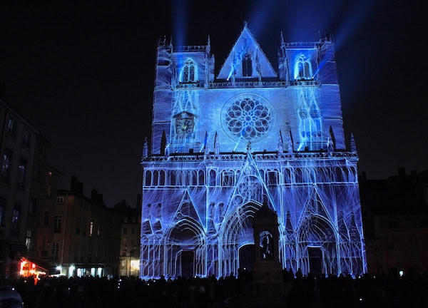 Cathédrale Saint_Jean, fête des lumières Lyon 2019