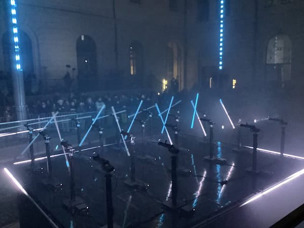 Hôtel-Dieu, cour du Midi, fête des lumières 2019, sur un emusique de Lucie Antunes