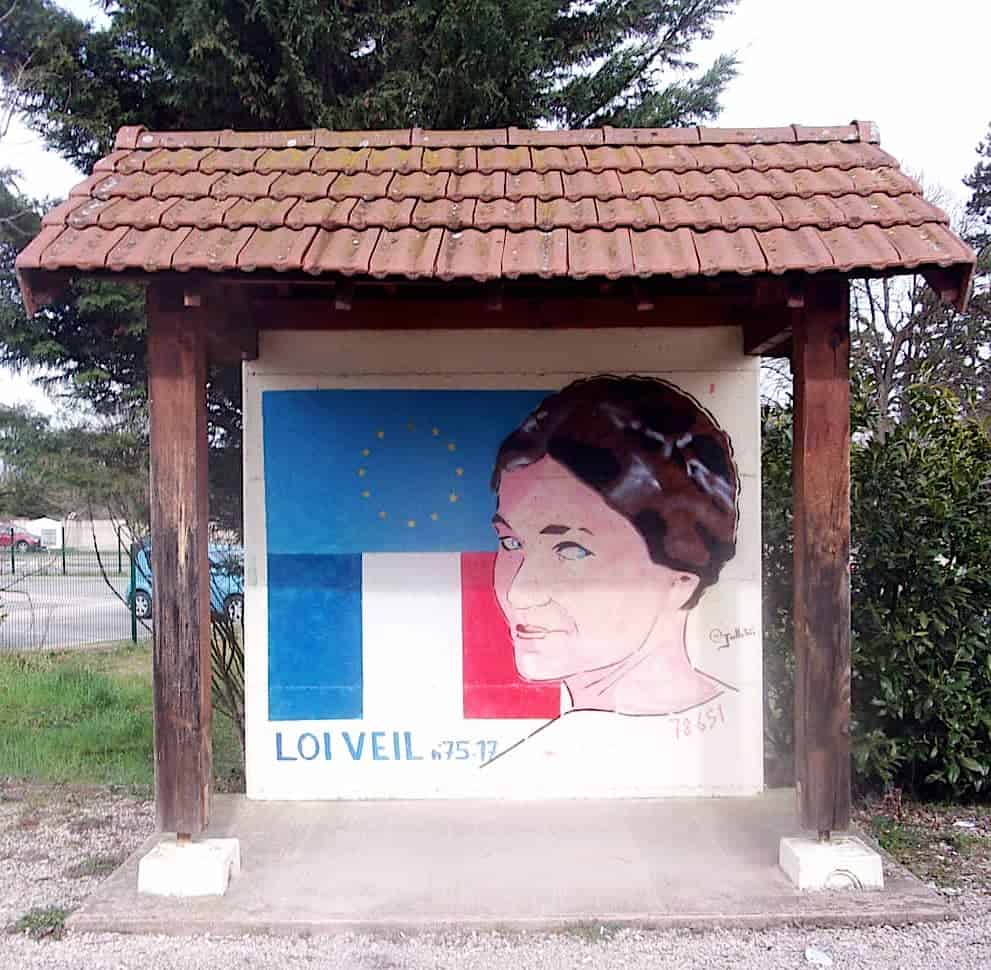 Hommage à Simone Veil par Jalb38, street-art Lyon