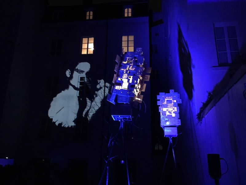 Fête des lumières Lyon 2022 - SOI-MÊME, œuvre réalisée par une dizaine de jeunes d'autistes avec l'aide du SESSAD du Vinatier