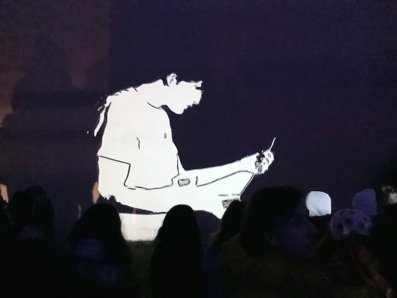 Fête des lumières Lyon 2022 - SOI-MÊME, œuvre réalisée par une dizaine de jeunes d'autistes avec l'aide du SESSAD du Vinatier