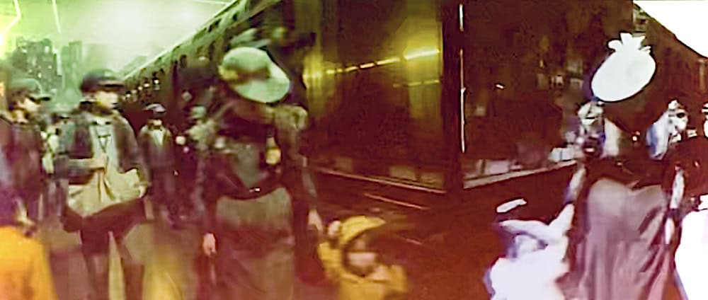 Fete des lumieres Lyon 2023 - Recherches exploratoires de Bruno Ribeiro sur L'arrivée du train en gare de La Ciotat (capture d'écran pendant la conférence de presse)