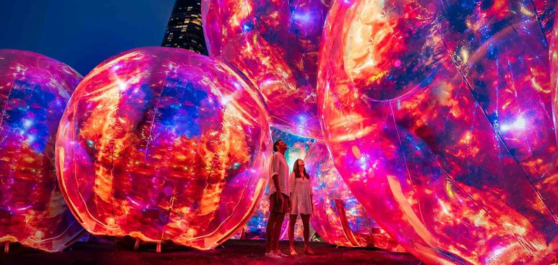 Fete des lumieres Lyon 2023 - Evanescent (simulation), Atelier Sisu