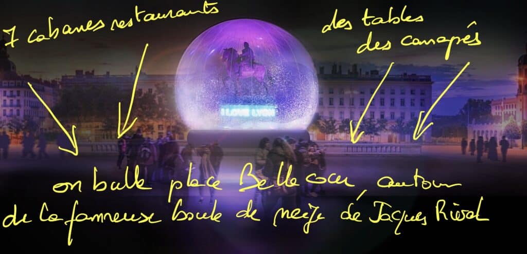 Fete des lumieres Lyon 2024 - Place Bellecour
