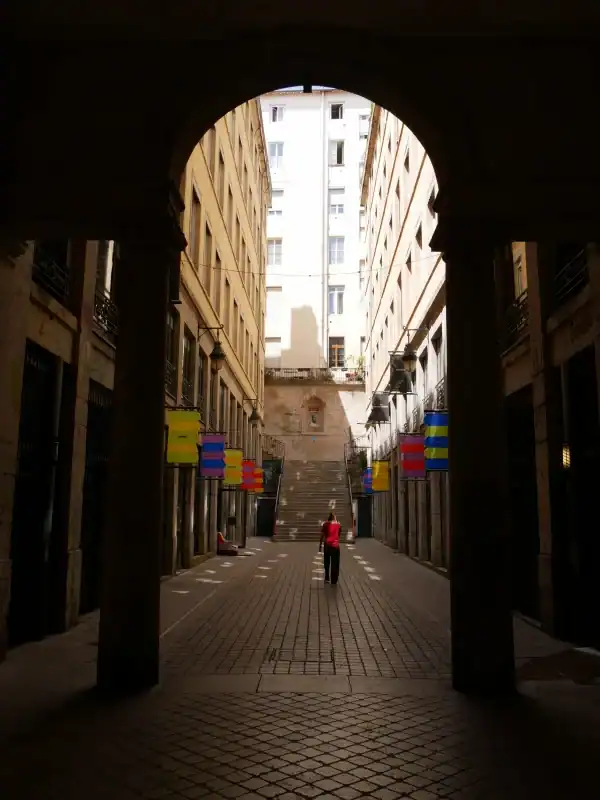 Passage Thiaffait, pentes Croix-Rousse, Lyon