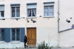 Fresque de Keza, Lyon, place Rouville — Photographie du 10 février 2018