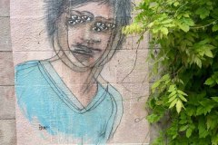 Jeune homme tremblé par Bawo ? — Esplanade Grande-Côte, 28 avril 2018