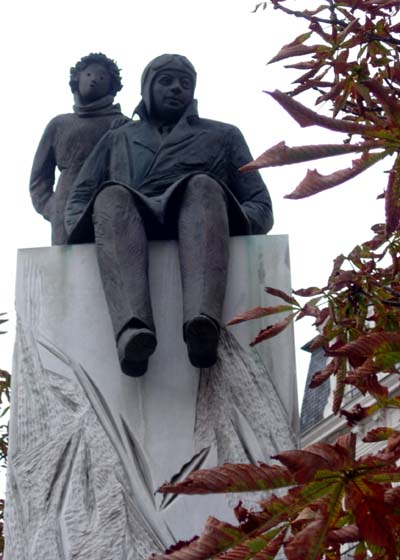 Statue de Saint Exupéry et du Petit Prince, place Bellecour