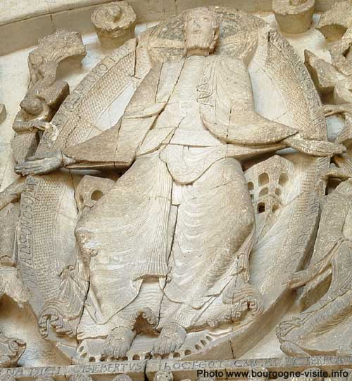 Christ en majesté, tympan de la cathédrale d'Autun