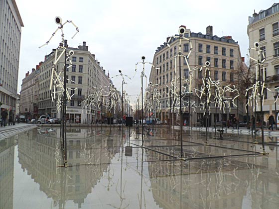 Fête des lumières, Lyon, 8 décembre 2011, Place de la République