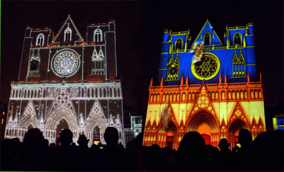 Fête des lumières, cathédrale Saint Jean