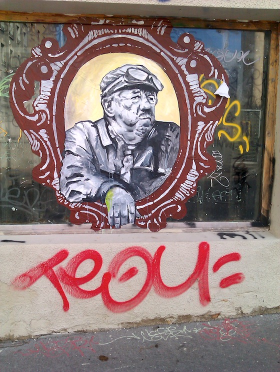 Street-art Lyon visite - Michel Simon - rue de Crimée - 17 novembre 2012