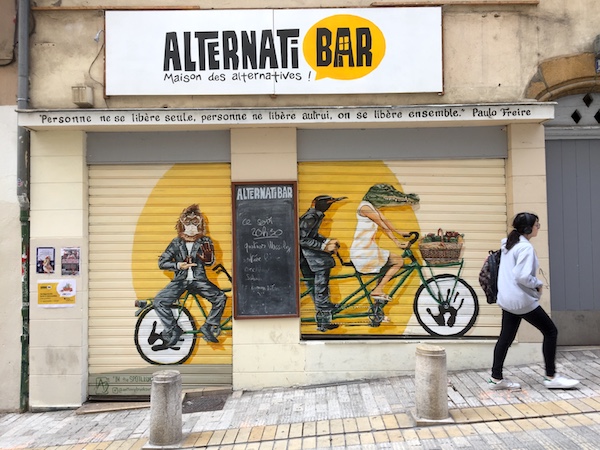 Le bar Alternatiba, montée de la Grande Côte, Lyon