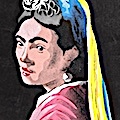 Frida Kahlo en jeune fille à la perle par Jalb 38