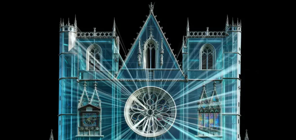 Animation de la Cathédrale Saint Jean par László Zsolt Bordos, fête des lumières 2025